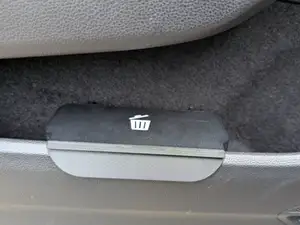 Car door trashbag holder