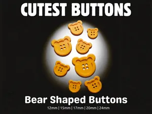Bear shaped buttons