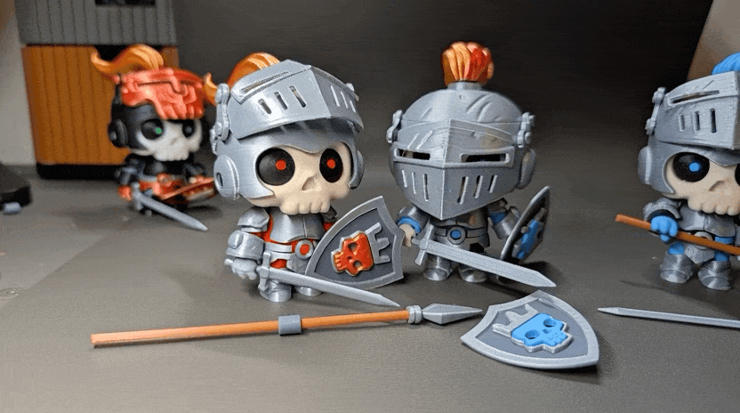 Skullbotz: The Sentinel Knight! Cute, Articulated