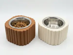 Elevated Pet Feeder Small Dogs & Cats Single Bowl