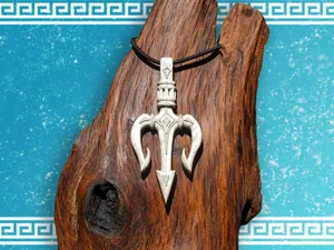 Poseidon's trident pendant
