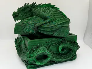 highly detailed dragon jewelry box