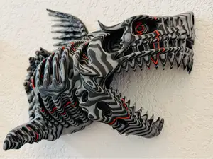Skullwood Swamp Shark - Colorstacked wall hanger