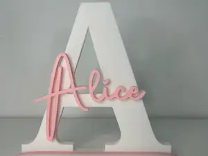 3D Name Sign - Alice