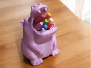 Pencil Holder Organizer Hippopotamus