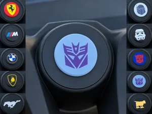 Lawn Mower Steering Center Cap - Decepticon