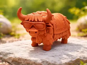 Cool Yak Abenteuerfreund mit Sonnenbrille
