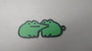 Flork Frogs Kissing keychain