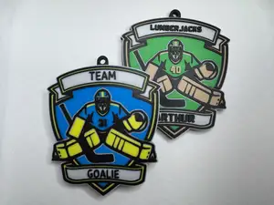 Customizable Hockey Goalie Bag Tag / Keychain