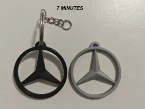 Logo Mercedes [7 MINUTI] Portachiavi - NO support