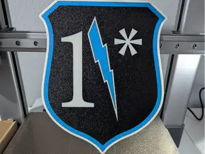 One Asterisk Sign Police Sign & hanger attachment