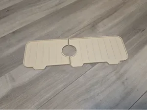 Kitchen faucet drip tray & organizer