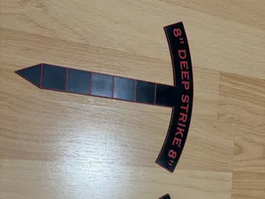 W40K Deep Strike & Tyranid Tunnel Rulers (6" & 8")
