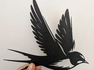 rondine arte murale