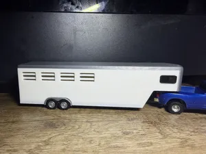 1/64 Scale Gooseneck Horse Trailer