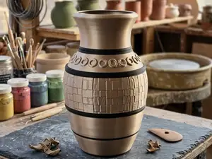 Decorative Tiled Vase