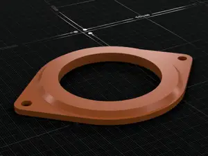 Toyota Camry 19-up 2.5" dash speaker template