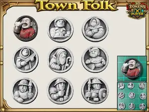 Town Folk NPC Token Set: 3D Tokens Chapter 2