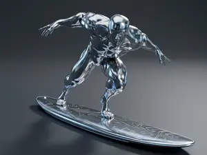 Silver Surfer - Fantastic4 Action Figure
