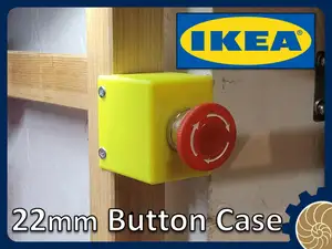 22mm button case - IKEA IVAR