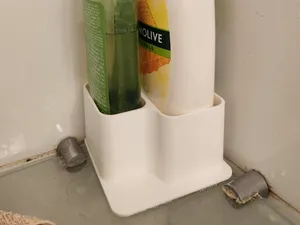Stand for liquid soap and shampoo