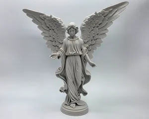 Classical Archangel Spreading Wings Sculpture