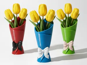 Valentine's : Purfect Bow Wrap Vase