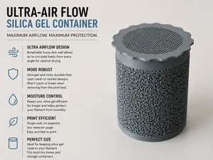 Ultra air flow silica container