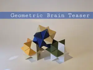 6 piece Geometric Brain Teaser Puzzle
