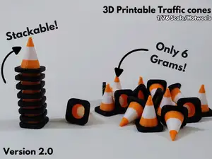 Small Traffic Cone – (1/76 Scale)