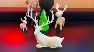 Laying Christmas Deer