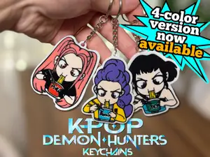 KPop Demon Hunters Ramen Keychains