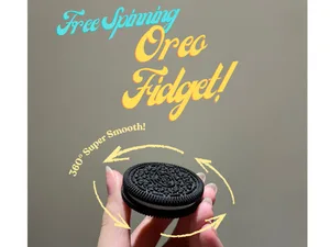 Realistic Free Spinning Super Smooth Oreo Fidget!