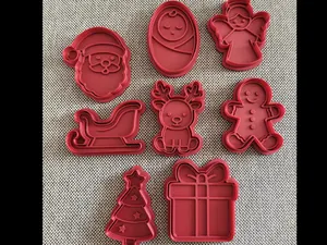 Cookie cutter big christmas set - 8 pieces