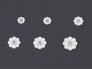 Flower shaped Buttons