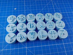 Alchemy Symbol Stampers 15mm