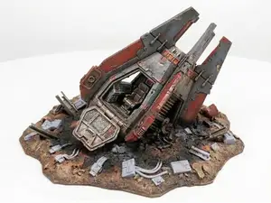 Wargame Scatter Terrain - Crashed Escape Pod