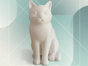 Katze in klassischer Sitzpose