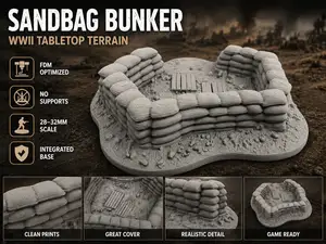 Sandsackbunker – WWII Tabletop Gelände