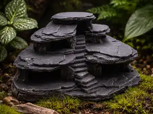 Slate rock cave hide