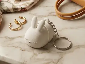 Chubby Bunny Flexi Keychain