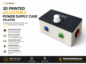 3D Printed Adjustable Power Supply Case (XL4015)