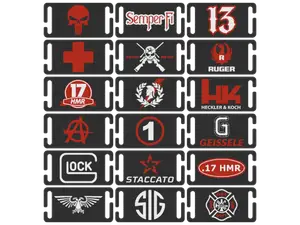 Patchs - logo fixation molle asymétrique