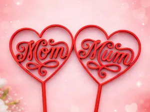 Mothers day floral pick - Mom Mum Mae Mama Maman