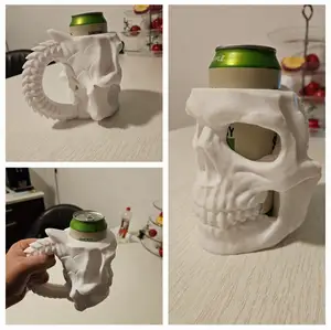 Gothic Vampire Skull Can Holder