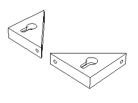 Taquet de fixation murale pour cadre / mirroir ...