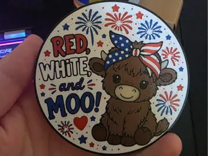 Red, White & Moo B&BW Soap Holder Face