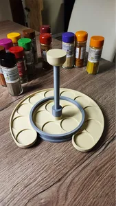 Spice Carousel Rotating Two Layers Organizer