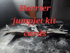Harrier plane kit card