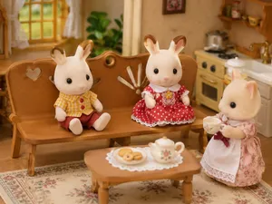 Rustic Dollhouse Bench – Sylvanian Scale Furniture